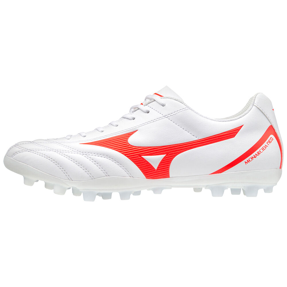 Mens Mizuno Monarcida Neo Select AG Soccer Cleats White/Coral Philippines (KCJVGP091)